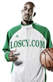 KG in the first official Loscy.com gear. KG in the first official Loscy.com gear.