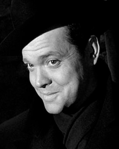 (Photos: Orson Welles as Hank Quinlan in Touch of Evil, Welles as Sir John Falstaff in Chimes at Midnight, Welles as Harry Lime in The Third Man) - z-Lime