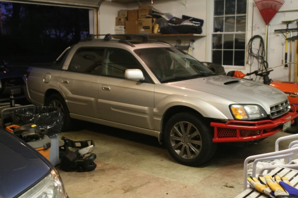 My bajaha after putting her new bumper on. : subaru