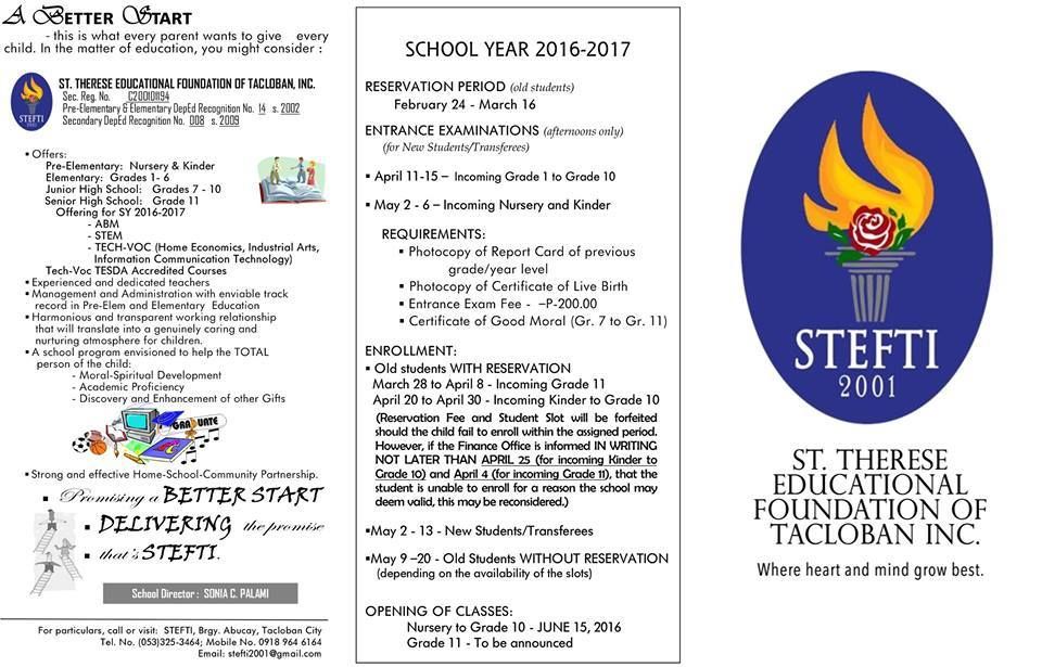 Tacloban Summer Class 2016