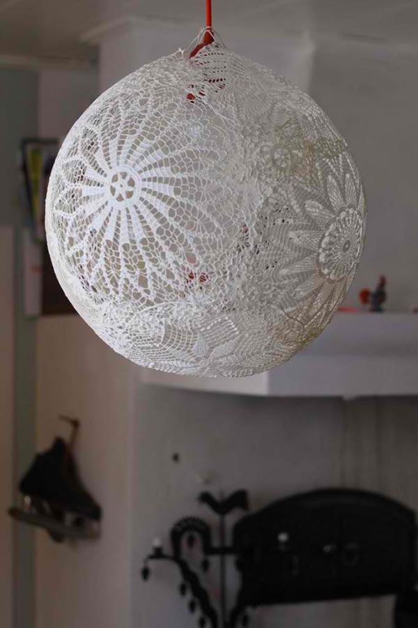 Lace lamp/Doiliy Lamp – DIY