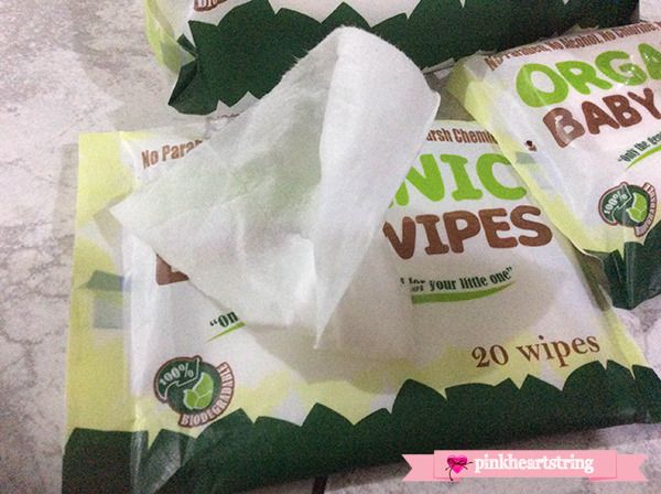 Organic baby wipes