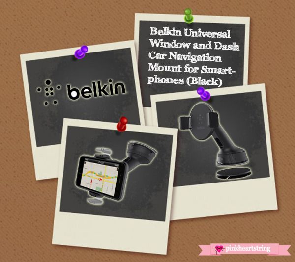 Belkin Universal Window and Dash Car Navigation Mount for Smartphones (Black)