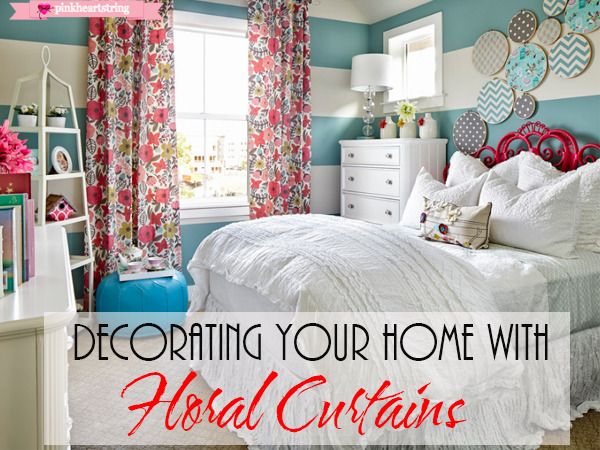 floral curtains