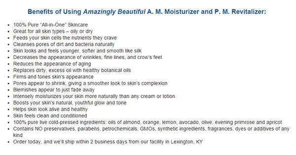 benefits of Amazingly Beautiful