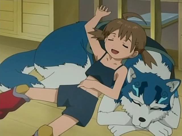 anime girl with dog Pictures, Images and Photos