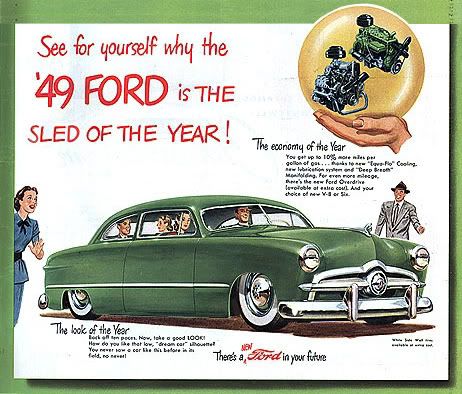 here are some classic car ads I customized with photoshop