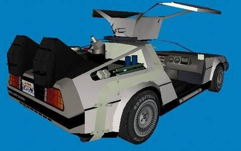 Paper Delorean