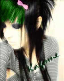 Green emo hairstyles gallery 3