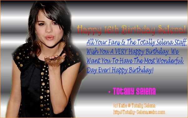 selena gomez quinceanera. Happy Belated Birthday Selena!