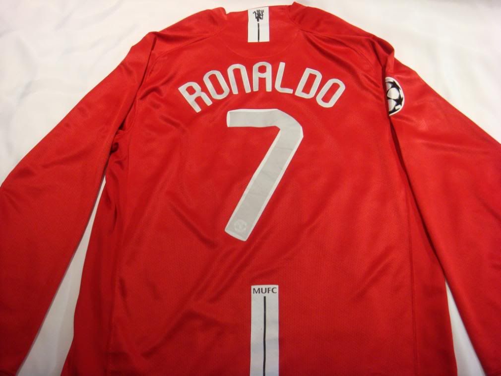 Ronaldo's 2007/08 UCL jersey