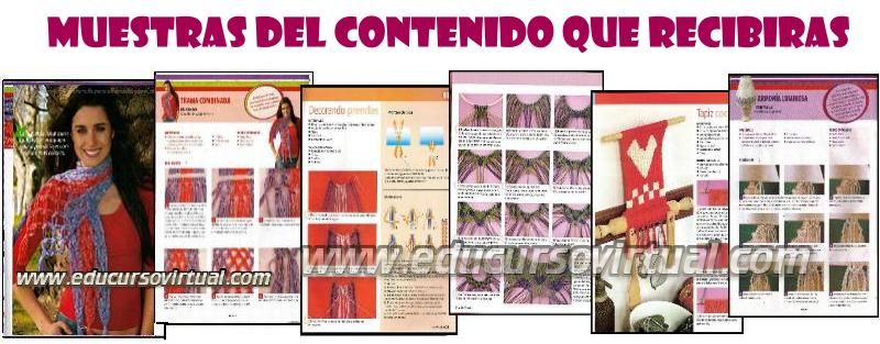 Curso de Manualidades en Macrame Confeccion de Bolsos Cinturones Accesorios Collares Bijouterie