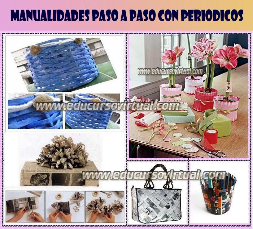 Como Hacer Manualidades Con Papel Periodico Como Hacer Manualidades Con Papel Periodico