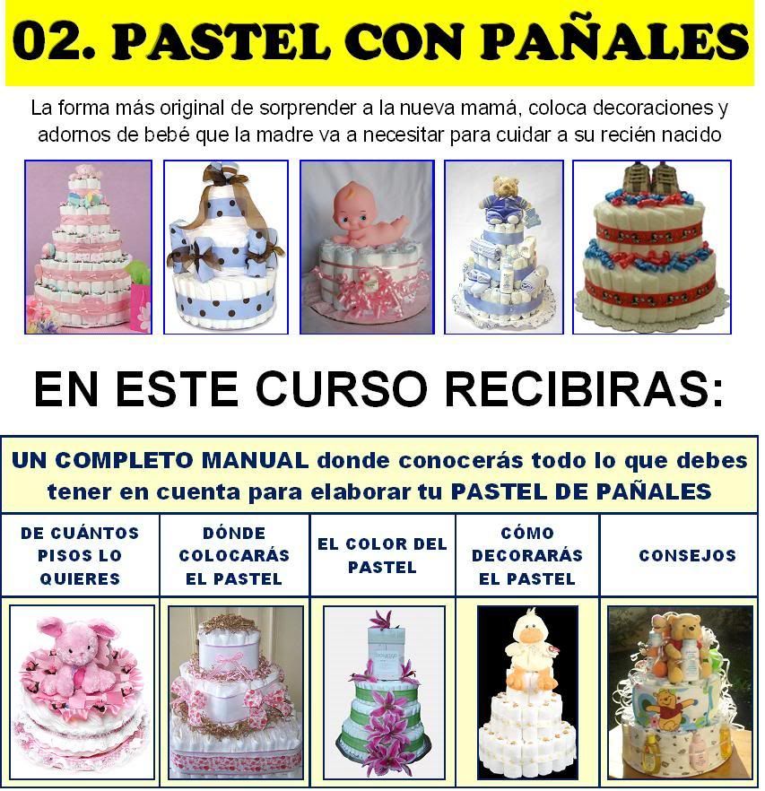 pastel de pañales video