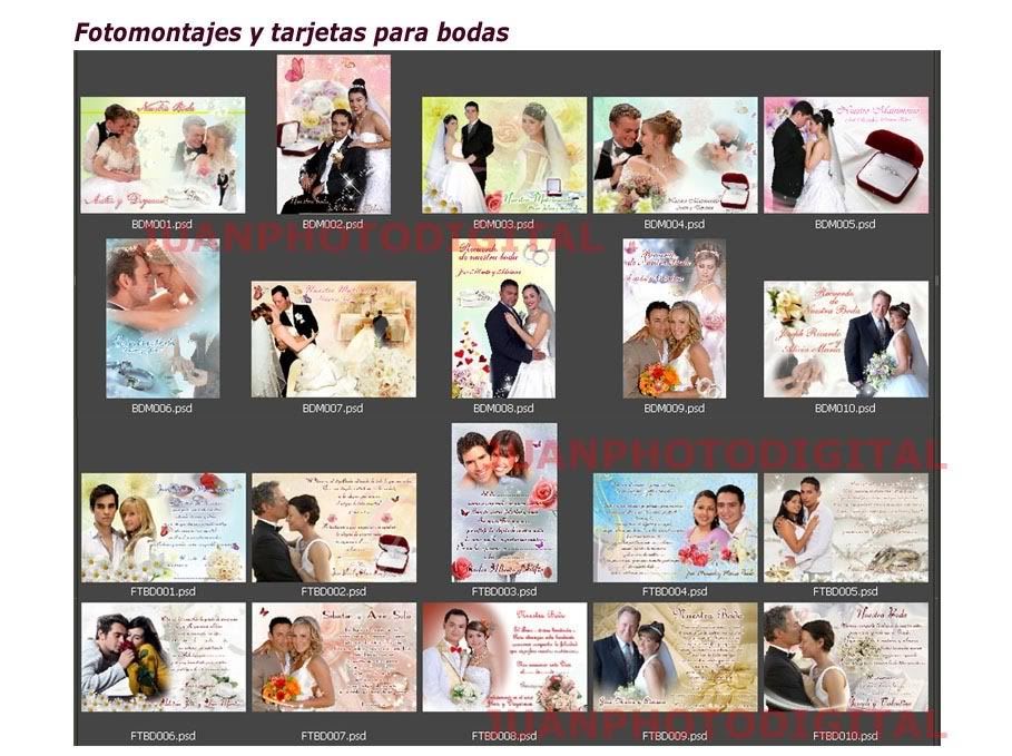 fotomontajes para tarjetas y bodas