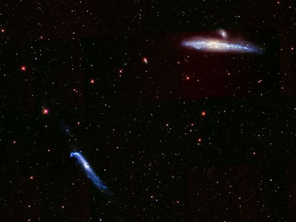 NGC 4656, NGC 4631, and NGC 4627