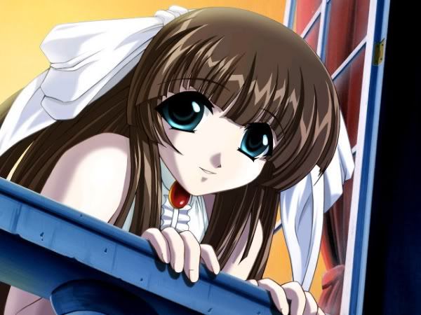 Brown Hair Blue Eyes Anime Girl. Ashleighxx: Anime girl - Brown Hair Blue Eyes