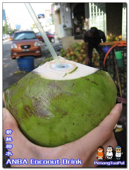 Penang Food, coconut drink, Aboo Sitee Lane