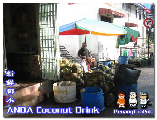 Penang Food, coconut drink, Aboo Sitee Lane