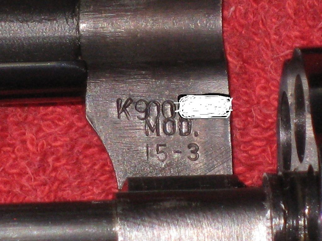 Smith and Wesson Model 193 misstamped 153