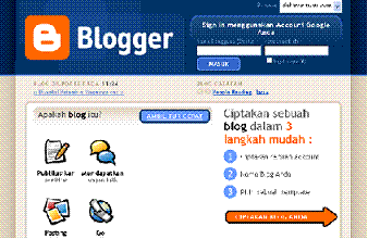 mendaftar di blogger