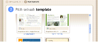 pilih template di blogger