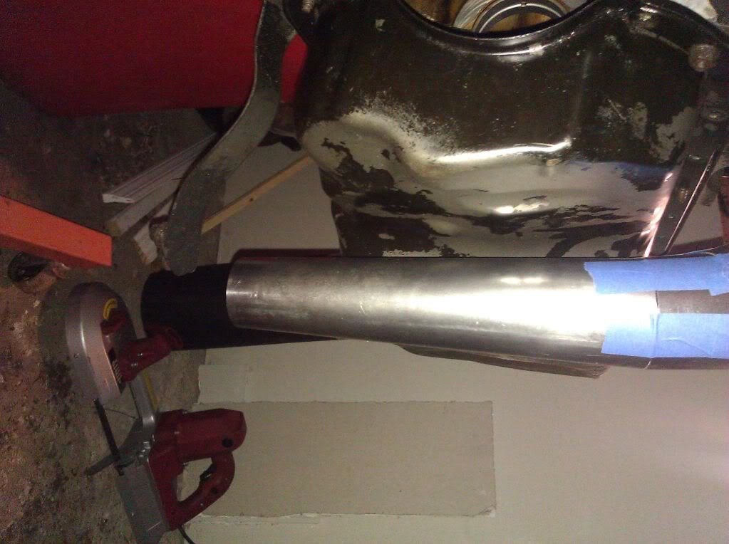 1.9.12 Header Updates, Look how close it is to the oil pan. Perfect.
