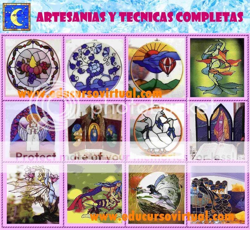 Curso Como Hacer Vitrales Artesanales Falso Vitral Manualidades Con ...