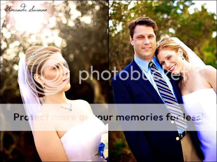portraits of the bride and groom